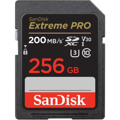 Карта памяти SanDisk Extreme PRO SDXC 256Gb UHS-I (200Mb/s)